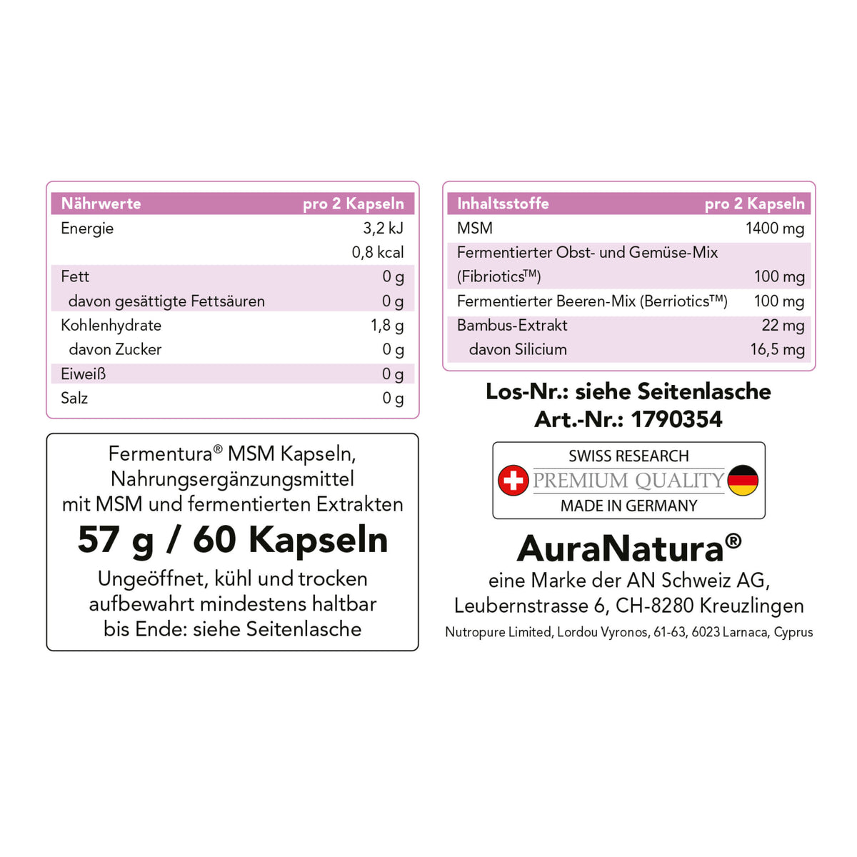 Fermentura® MSM